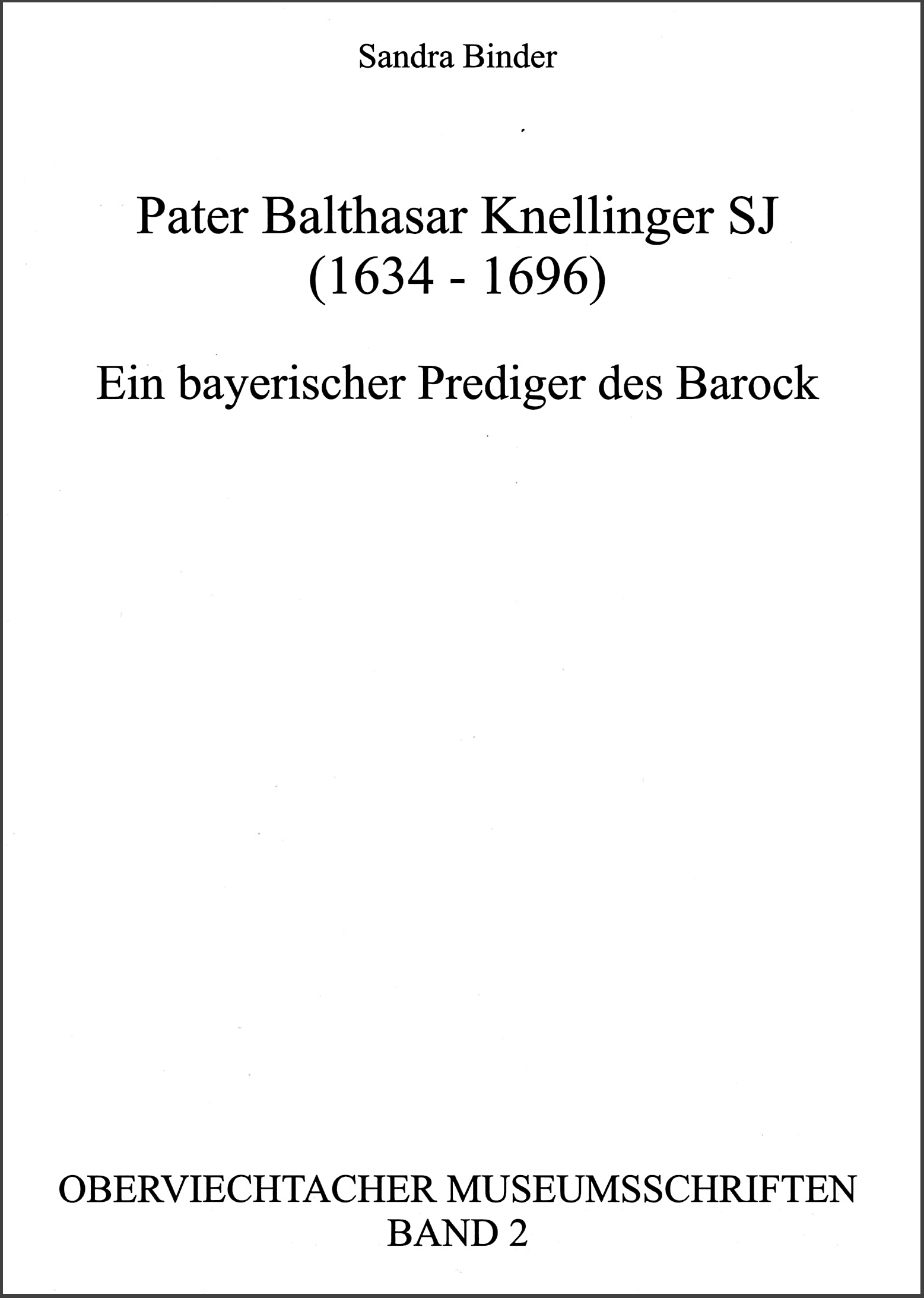 Pater Knellinger Innentitel